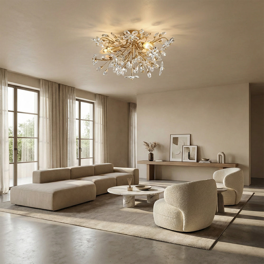 Fiore Crystal Flush Mount