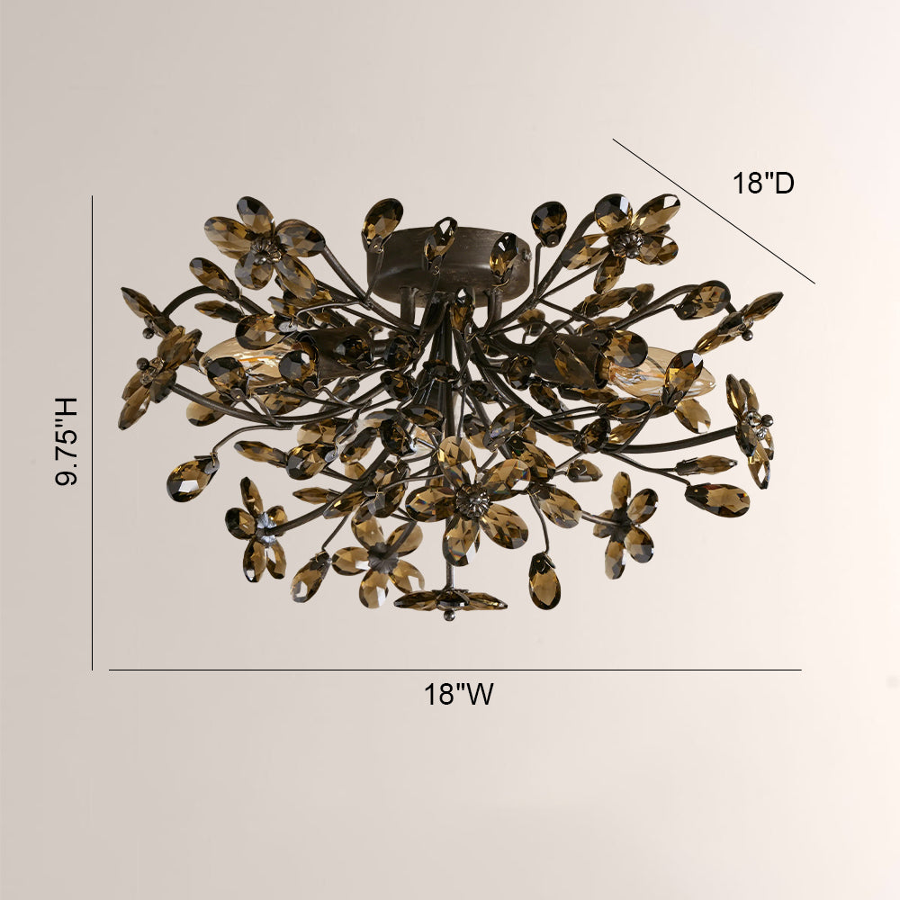 Fiore Crystal Flush Mount