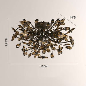 Fiore Crystal Flush Mount