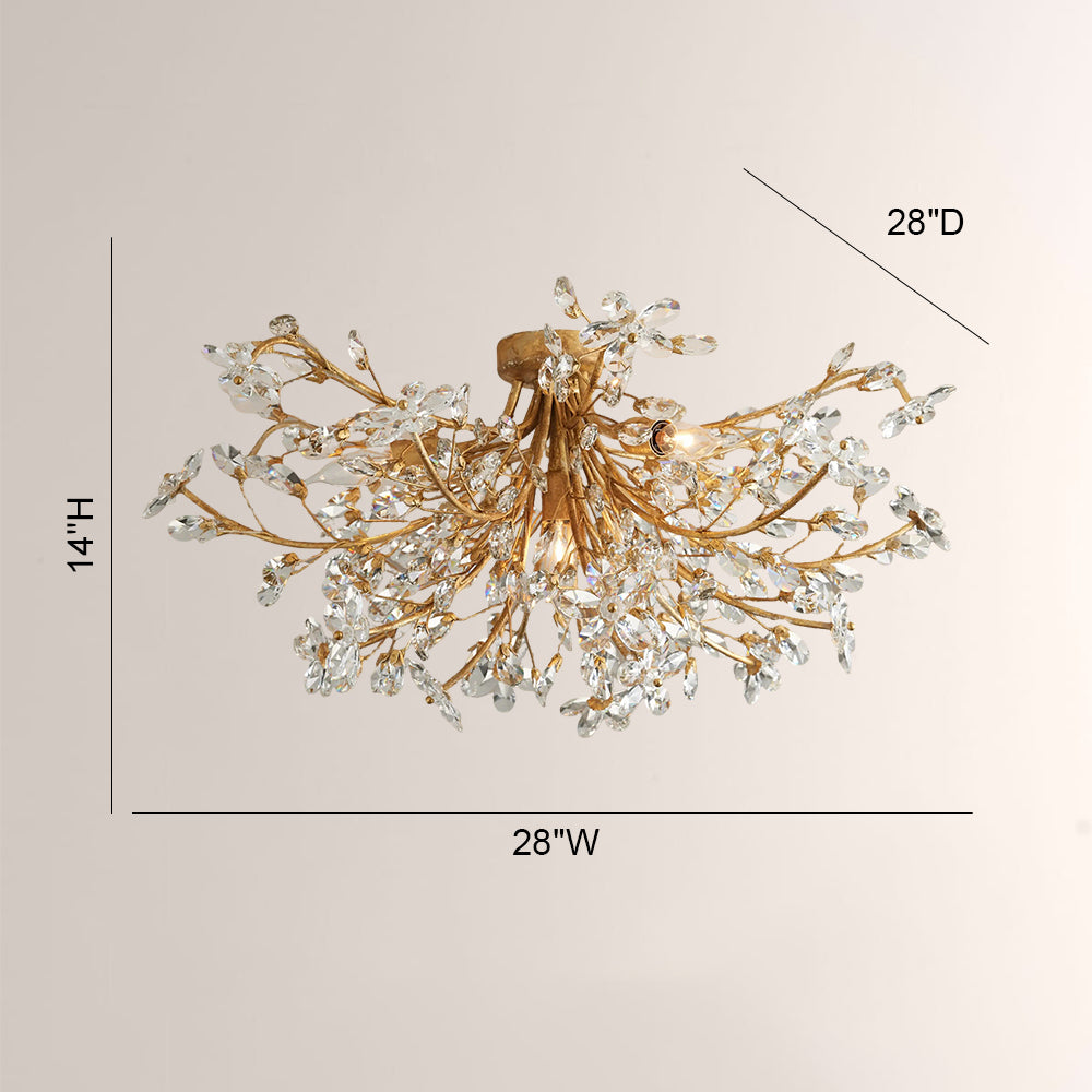Fiore Crystal Flush Mount
