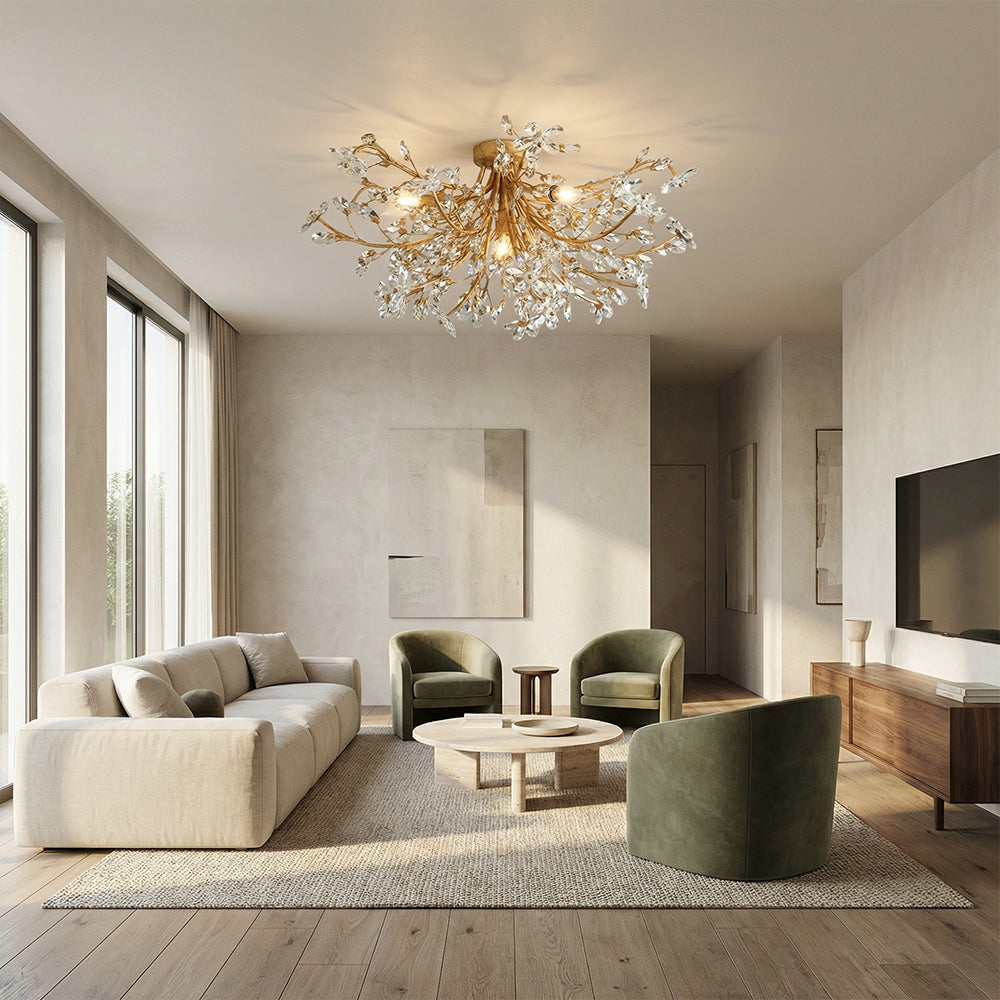 Fiore Crystal Flush Mount