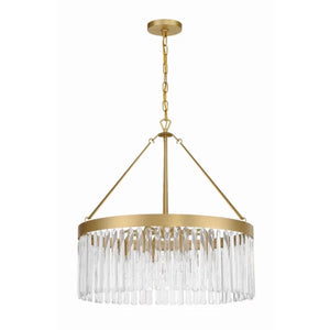 Grant Crystal Waterfall Round Chandelier