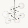 Bubble Globe Mobile 6-Arm Chandelier