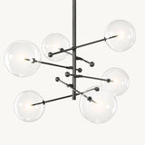 Bubble Globe Mobile 6-Arm Chandelier