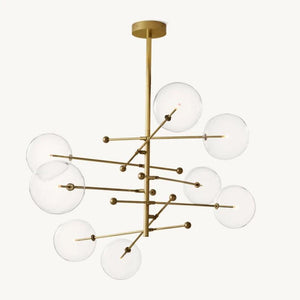 Bubble Globe Mobile 8-Arm Chandelier