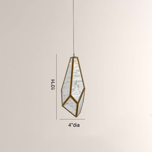 Glara Mirror Round Multi-Drop Pendant