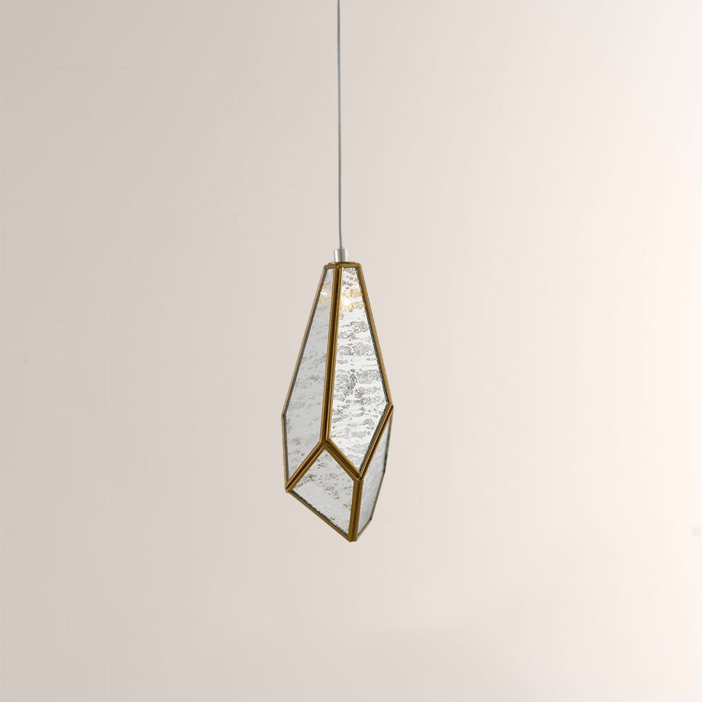 Glara Mirror Round Multi-Drop Pendant