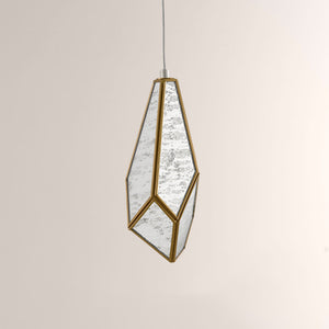 Glara Mirror Round Multi-Drop Pendant