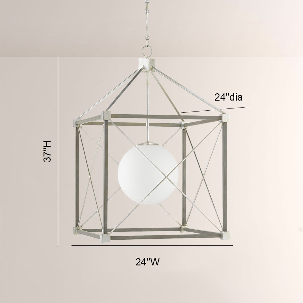 Gleno Gray Lantern Chandelier