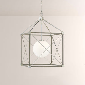 Gleno Gray Lantern Chandelier