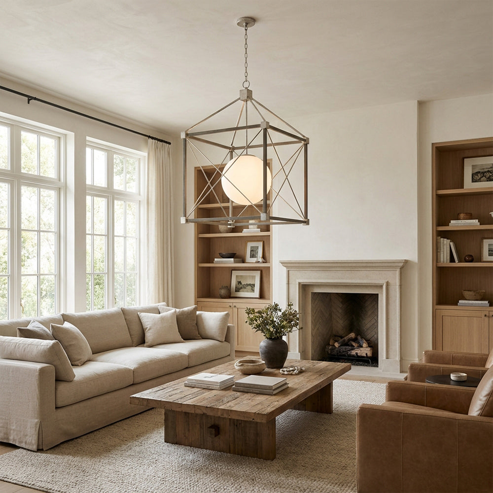 Gleno Gray Lantern Chandelier