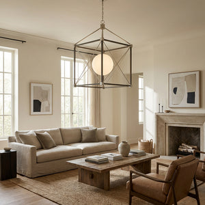 Gleno Gray Lantern Chandelier
