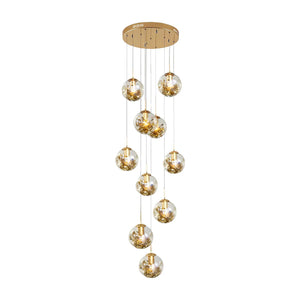 Gold Staircase Chandelier