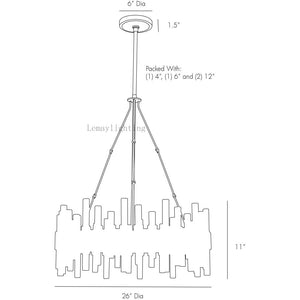 Hasluxe Small Chandelier