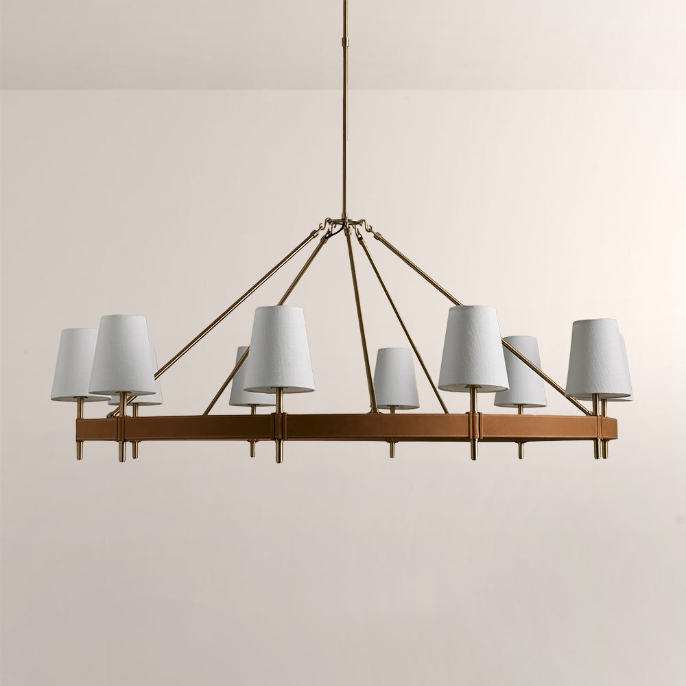 Havelle Round Brass Chandelier
