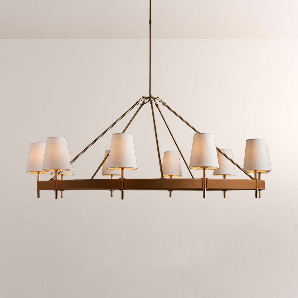 Havelle Round Brass Chandelier