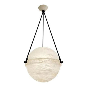 Alabaster Globe Pendant Light