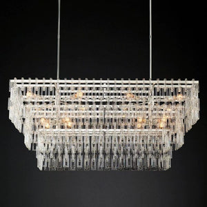 Ikun 3-Tier Rectangle Chandelier 60"
