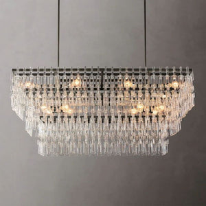 Ikun 3-Tier Rectangle Chandelier 60"