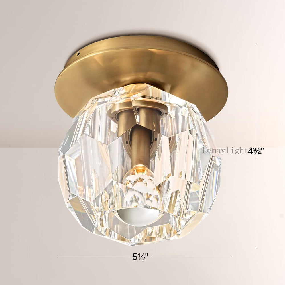 Sibole Glass Petite Flushmount