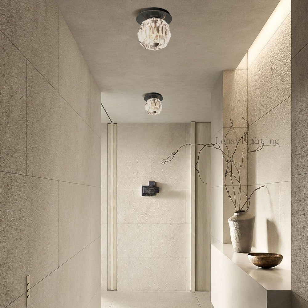 Sibole Glass Petite Flushmount