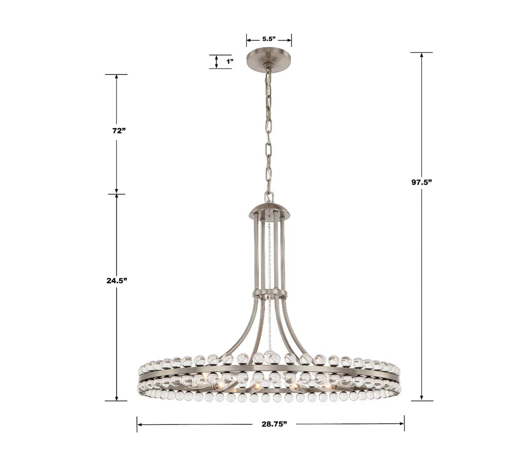 Latin 12 Light Chandelier
