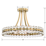 Latin 4 Light Chandelier-Flush Mount