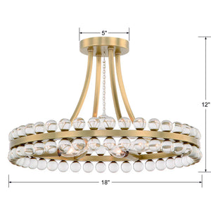 Latin 4 Light Chandelier-Flush Mount