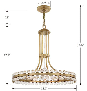 Latin 8 Light Chandelier