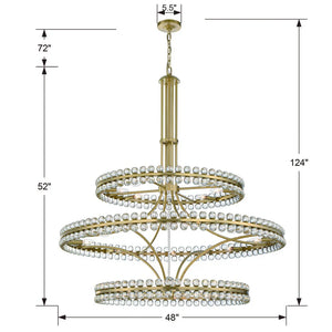 Latin 24 Light Chandelier-3 Tiers