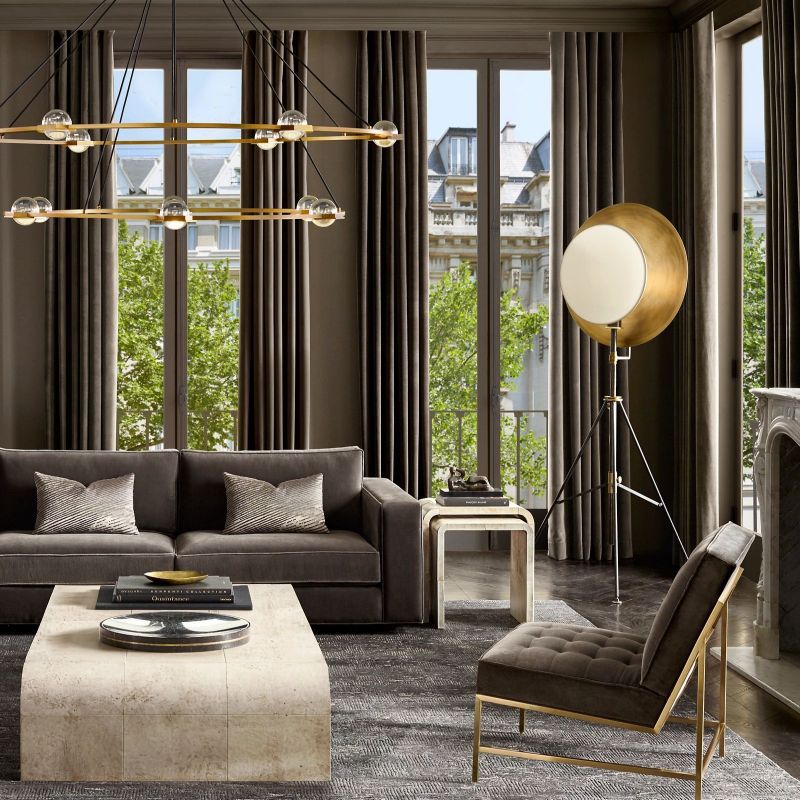 Liam 2-Tier Round Chandelier 48"