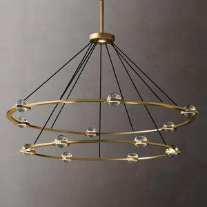 Liam 2-Tier Round Chandelier 60"