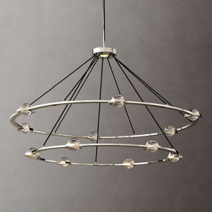 Liam 2-Tier Round Chandelier 60"