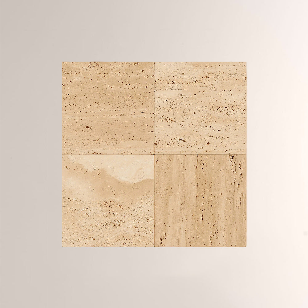 Odette Travertine Disc Outdoor Sconce