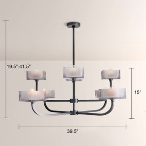 Luke Glass Chandelier