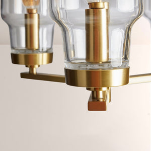 Lumo Clear Glass Semi Flush Mount