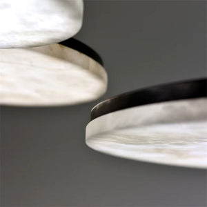 Alabaster Lsland Shape Mini Pendant Light