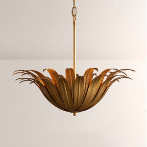 Maton Palm Leaf & Brass Pendant