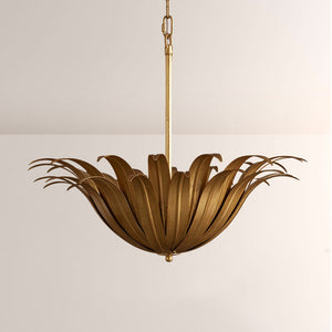 Maton Palm Leaf & Brass Pendant