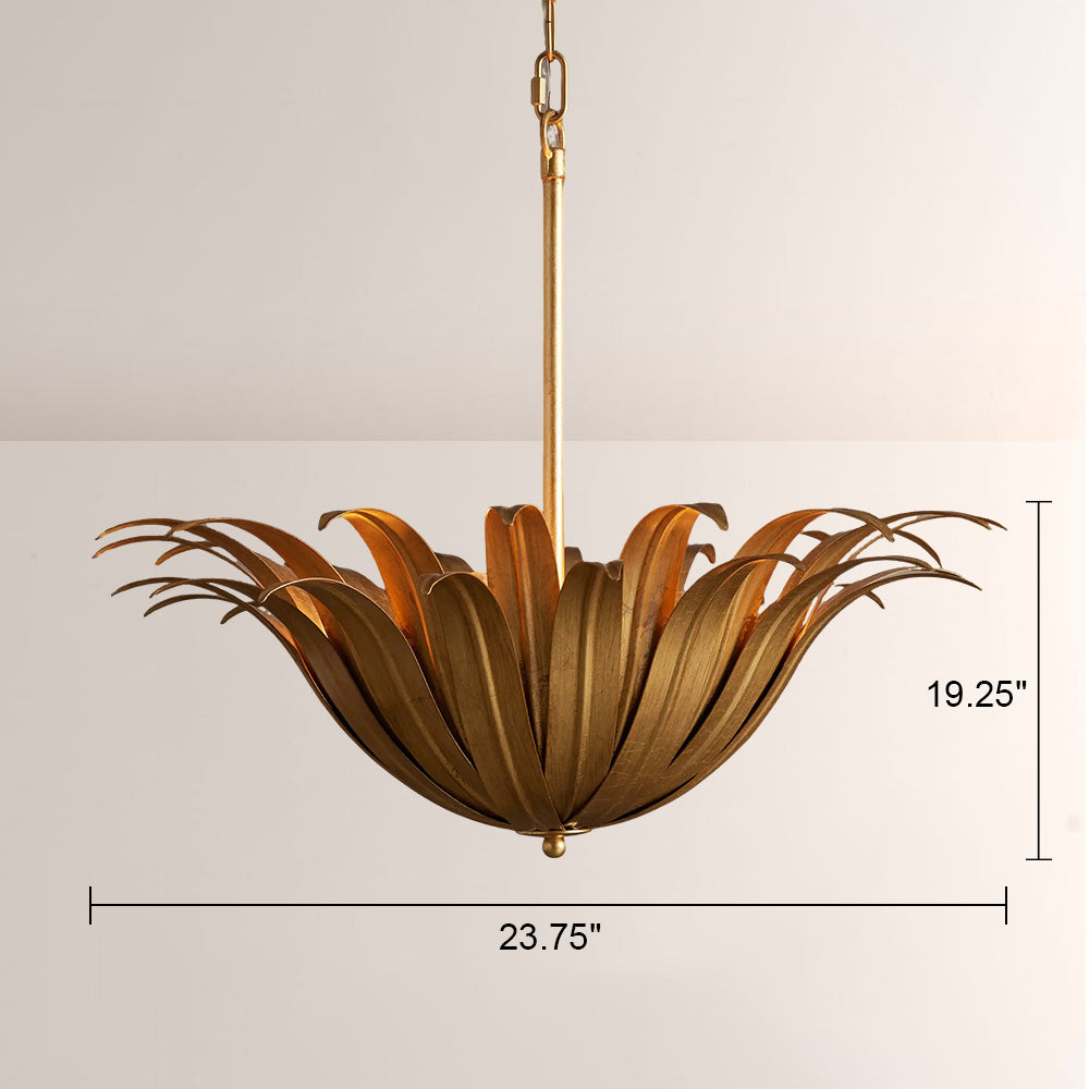 Maton Palm Leaf & Brass Pendant