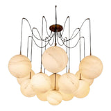 Modern Alabaster Ball Chandelier