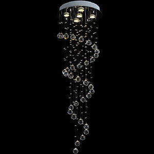 Modern Spherical Crystal Contemporary Chandelier