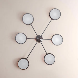 Monterra 6 Arm Modern Semi Flushmount