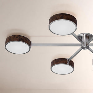 Monterra 6 Arm Modern Semi Flushmount