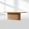 Mulho Pedestal Rectangular Wood Dining Table