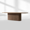 Mulho Pedestal Rectangular Wood Dining Table
