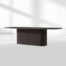 Mulho Pedestal Rectangular Wood Dining Table