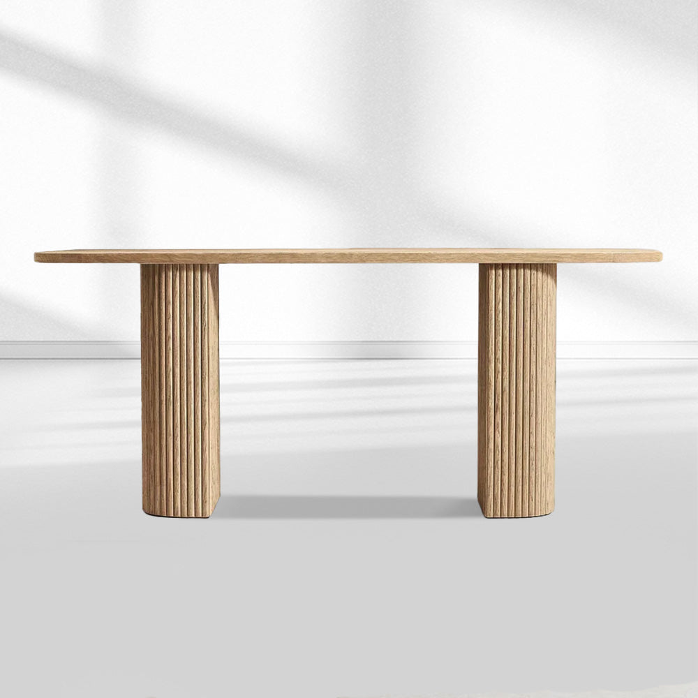 Mulholland Plank Wood Console Table