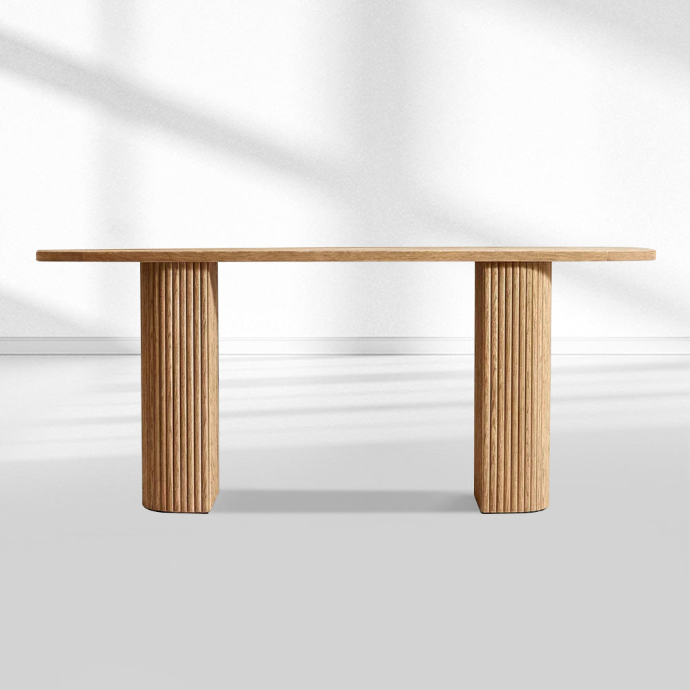Mulholland Plank Wood Console Table