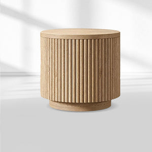 Mulholland Wood Round Side Table